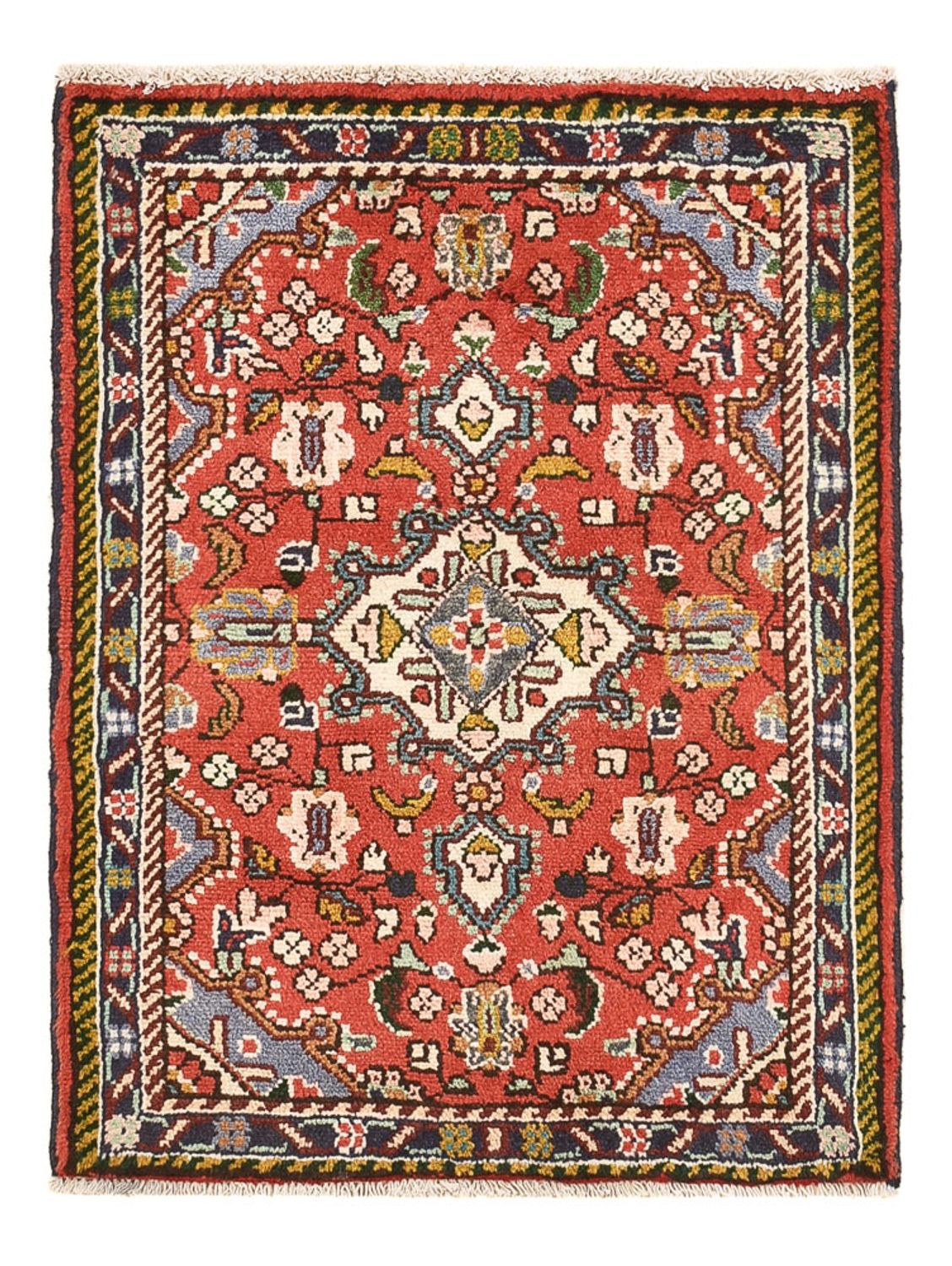 Persisk tæppe - Nomadisk - 75 x 57 cm - rød