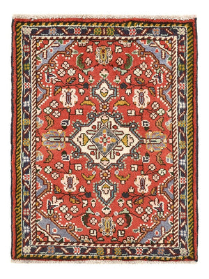 Persisk tæppe - Nomadisk - 75 x 57 cm - rød