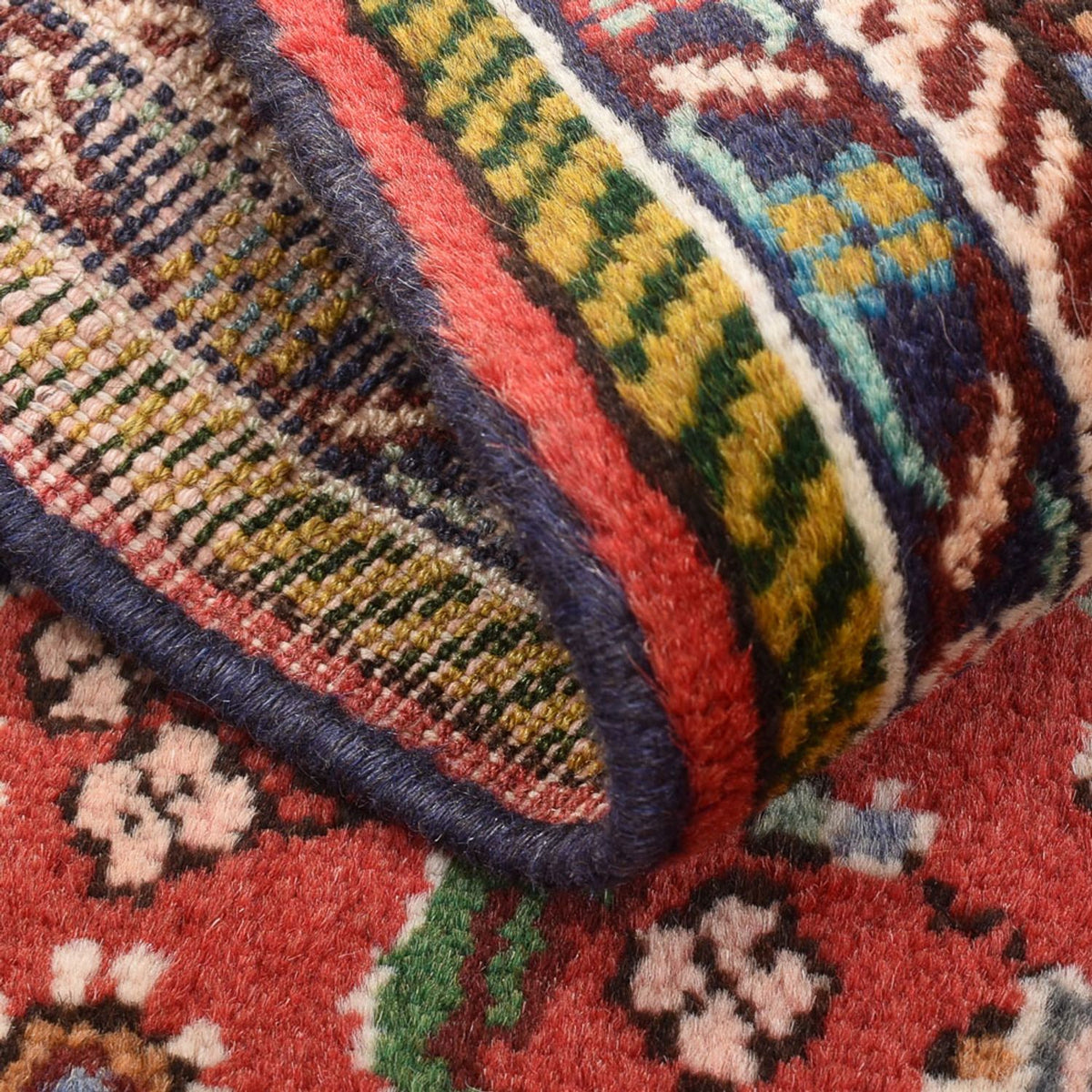 Persisk tæppe - Nomadisk - 75 x 57 cm - rød