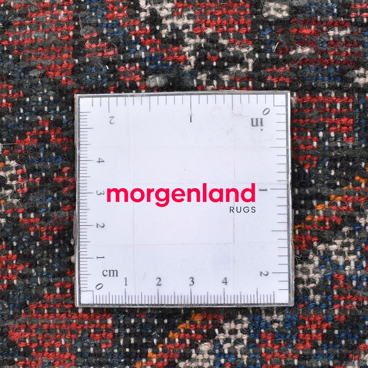 Persisk tæppe - Nomadisk - 93 x 49 cm - mørkerød