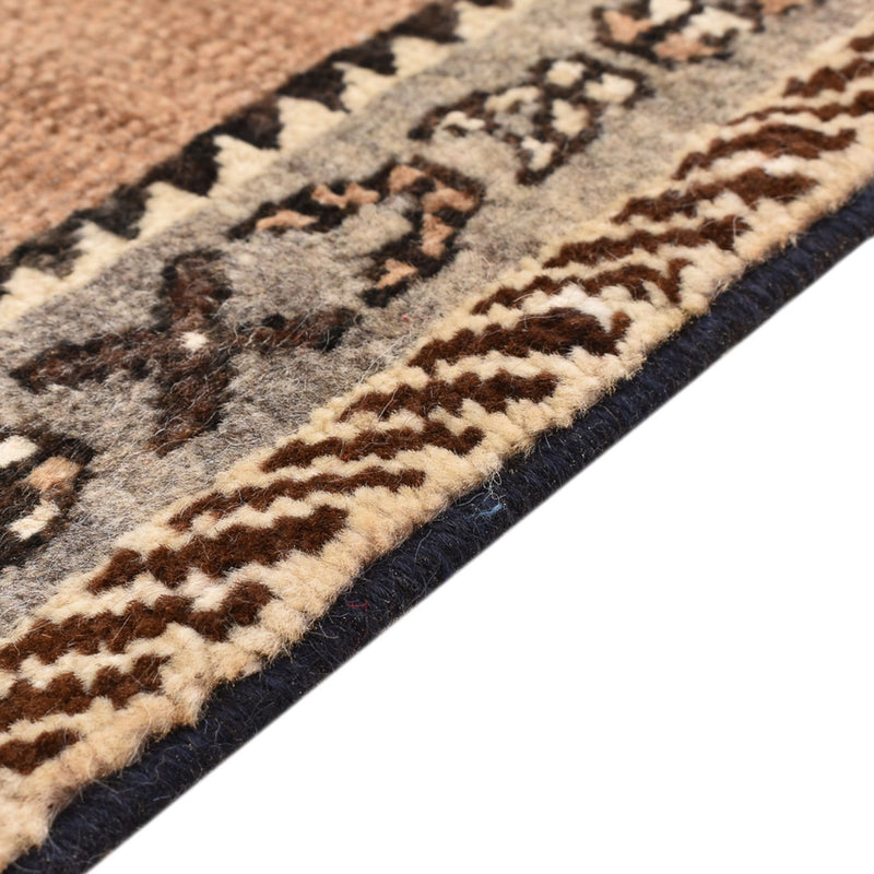 Persisk tæppe - Nomadisk - 56 x 53 cm - lys beige