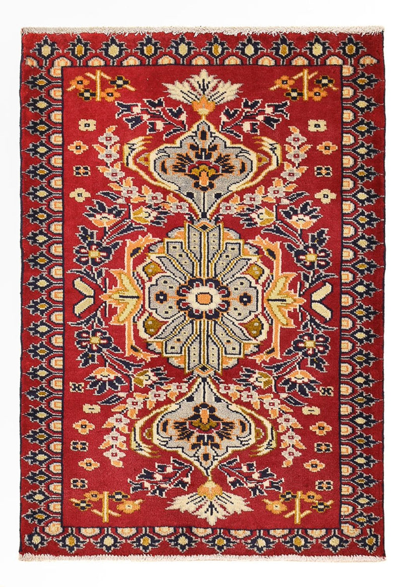Persisk tæppe - Nomadisk - 91 x 62 cm - rød