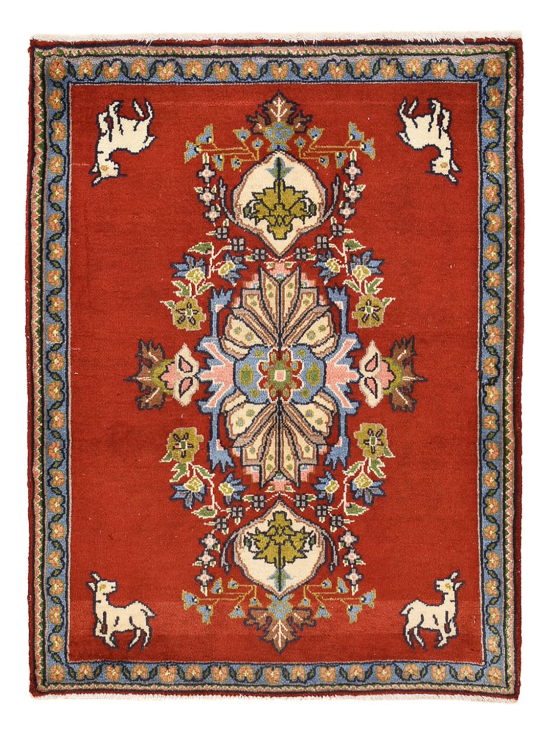 Persisk tæppe - Nomadisk - 82 x 62 cm - rød