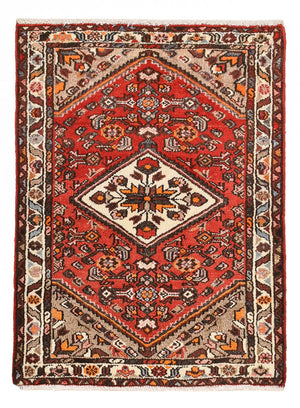 Persisk tæppe - Nomadisk - 93 x 68 cm - rød