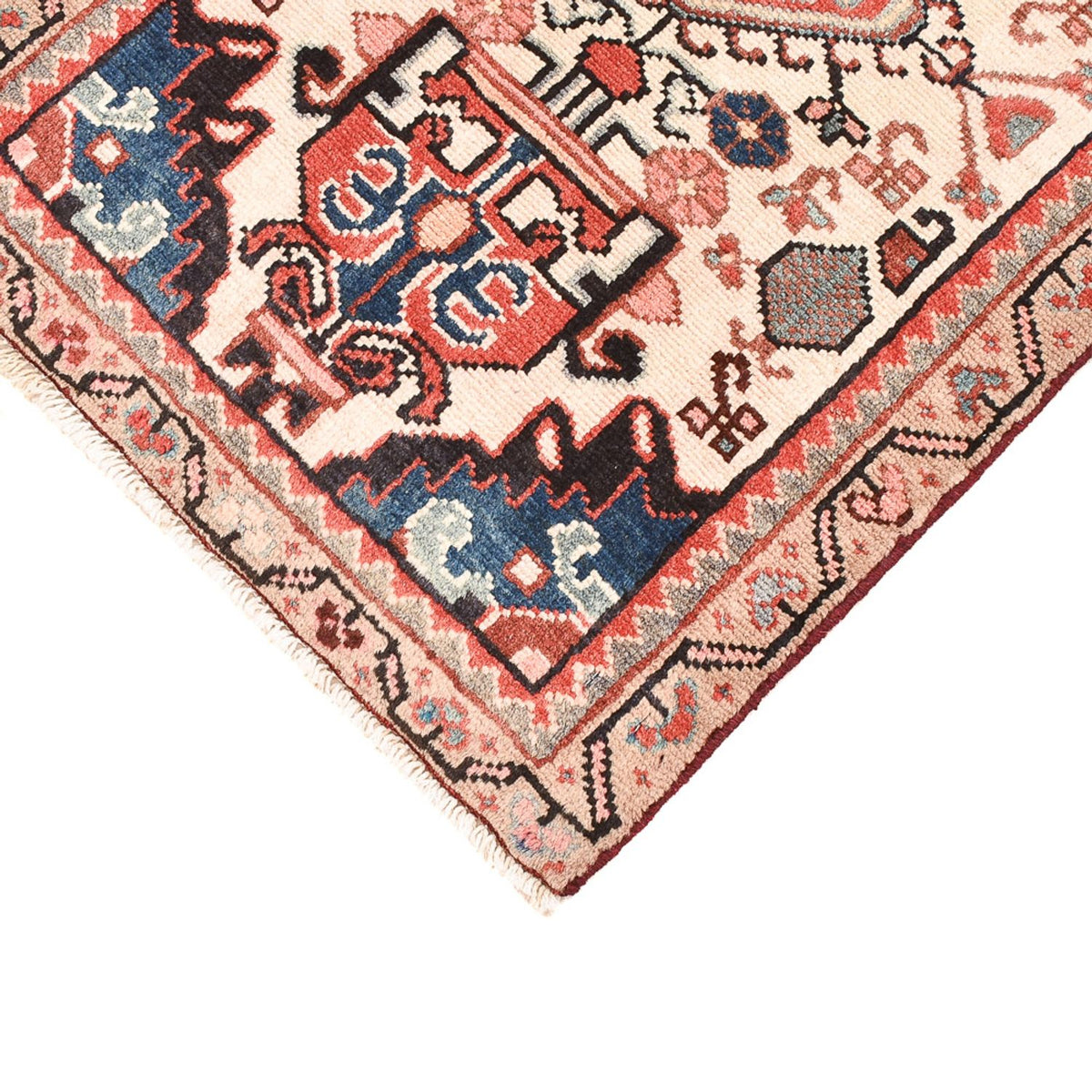 Persisk tæppe - Nomadisk - 90 x 55 cm - flerfarvet