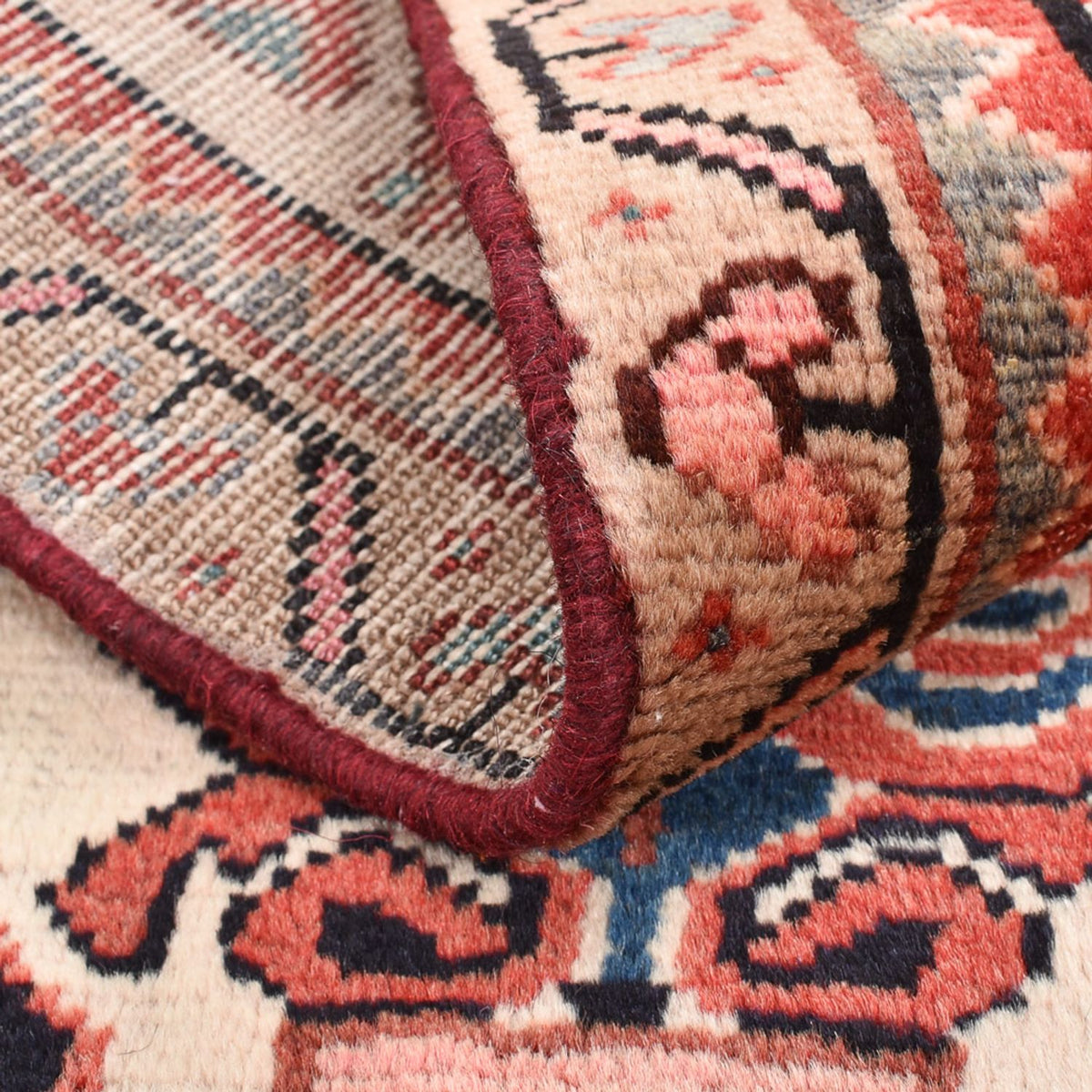 Persisk tæppe - Nomadisk - 90 x 55 cm - flerfarvet