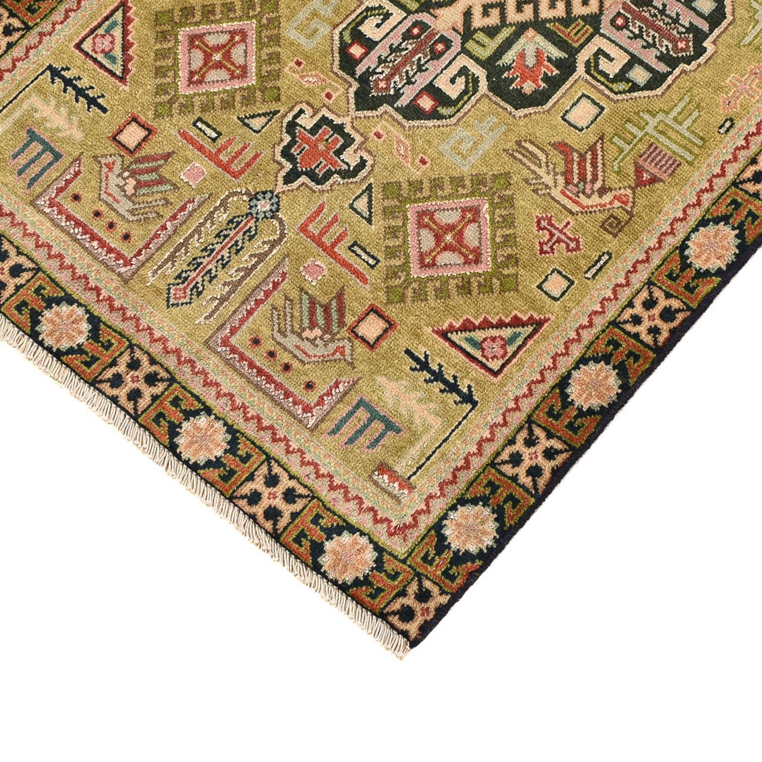 Persisk tæppe - Nomadisk - 92 x 54 cm - sand