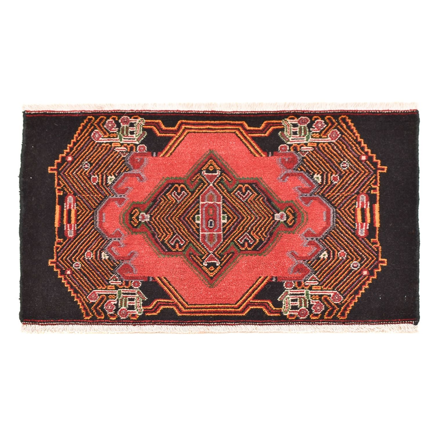 Persisk tæppe - Nomadisk - 70 x 47 cm - rød