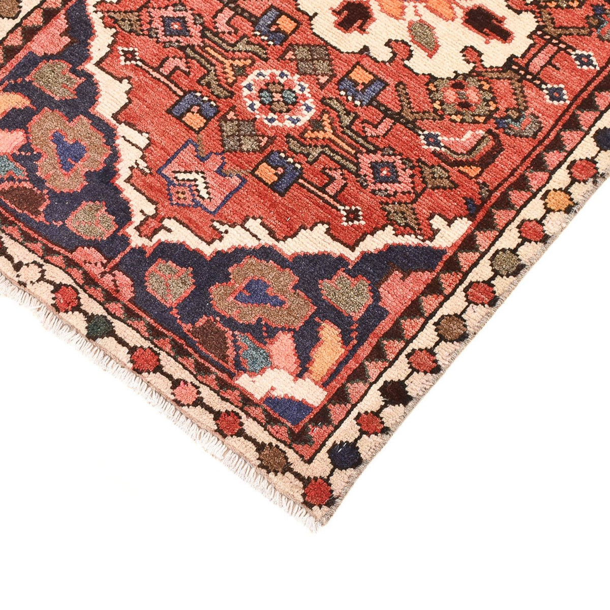 Persisk tæppe - Nomadisk - 84 x 56 cm - rust