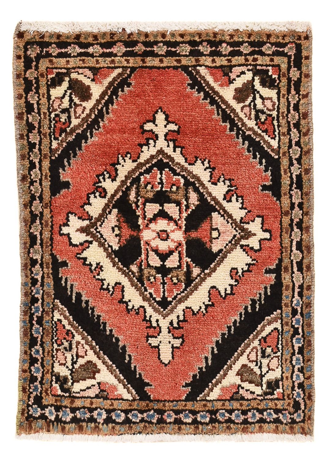 Persisk tæppe - Nomadisk - 68 x 48 cm - rød