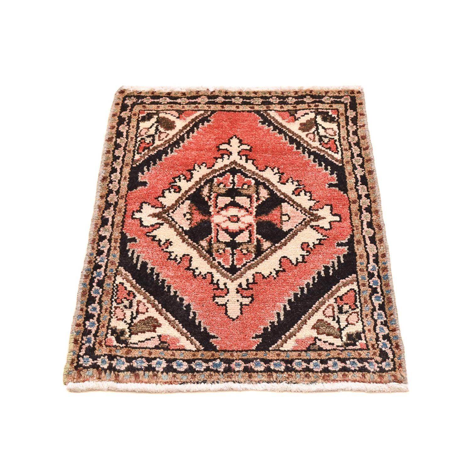 Persisk tæppe - Nomadisk - 68 x 48 cm - rød