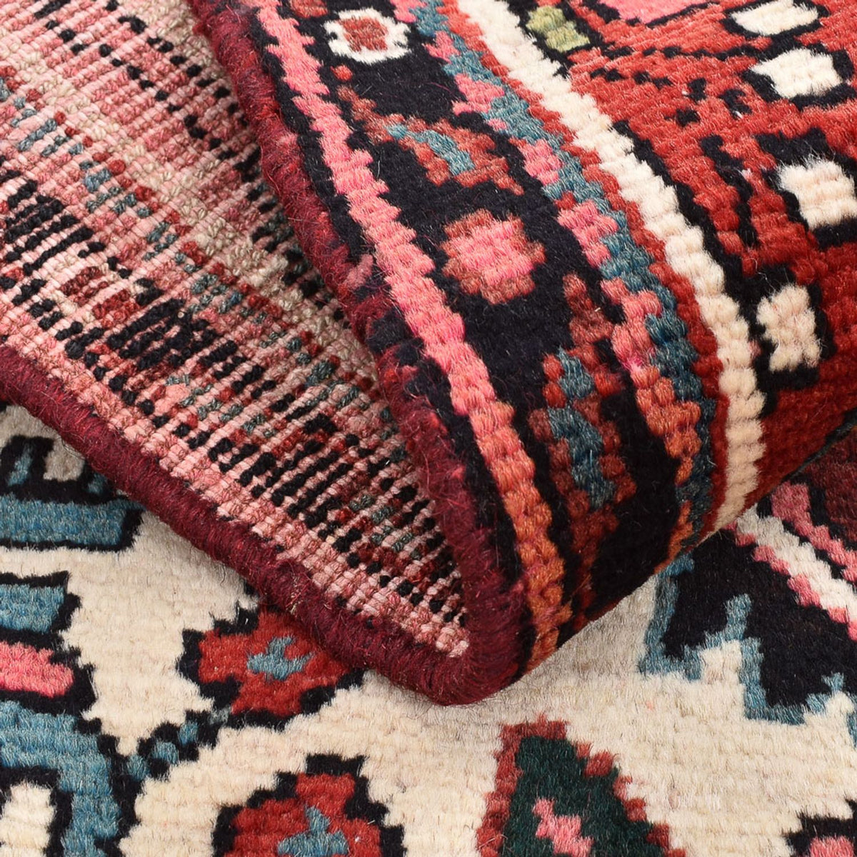 Persisk tæppe - Nomadisk - 96 x 64 cm - flerfarvet