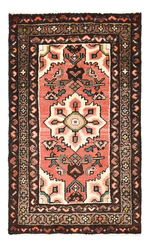 Persisk tæppe - Nomadisk - 87 x 53 cm - lysrød