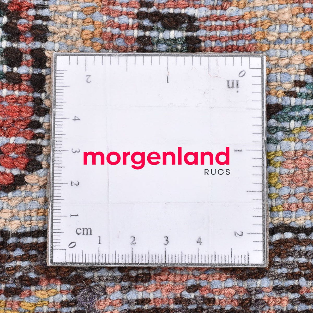 Persisk tæppe - Nomadisk - 87 x 53 cm - lysrød