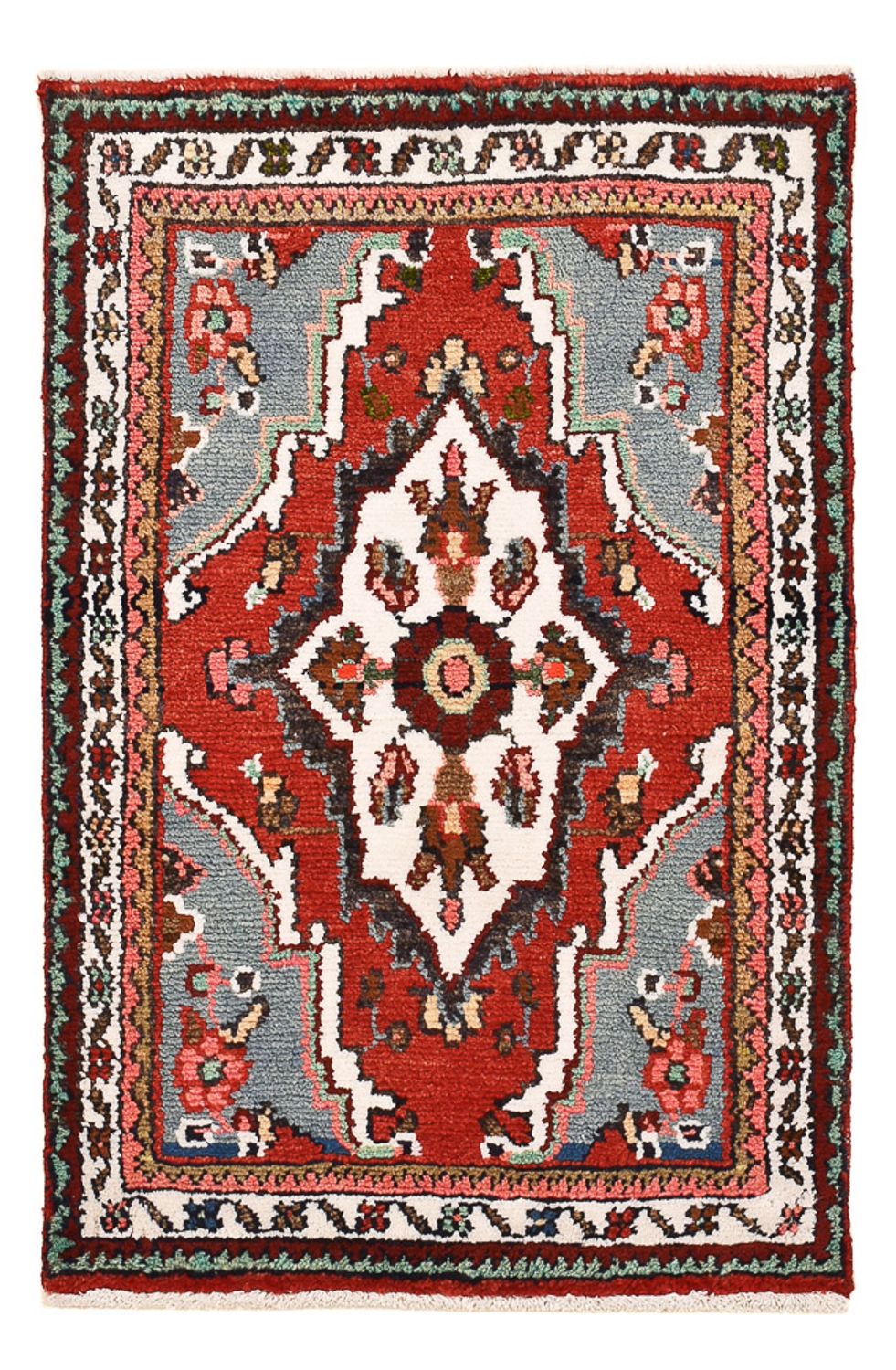 Persisk tæppe - Nomadisk - 90 x 58 cm - rød