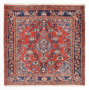 Persisk tæppe - Nomadisk firkantet  - 67 x 67 cm - rød