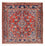 Persisk tæppe - Nomadisk firkantet  - 67 x 67 cm - rød