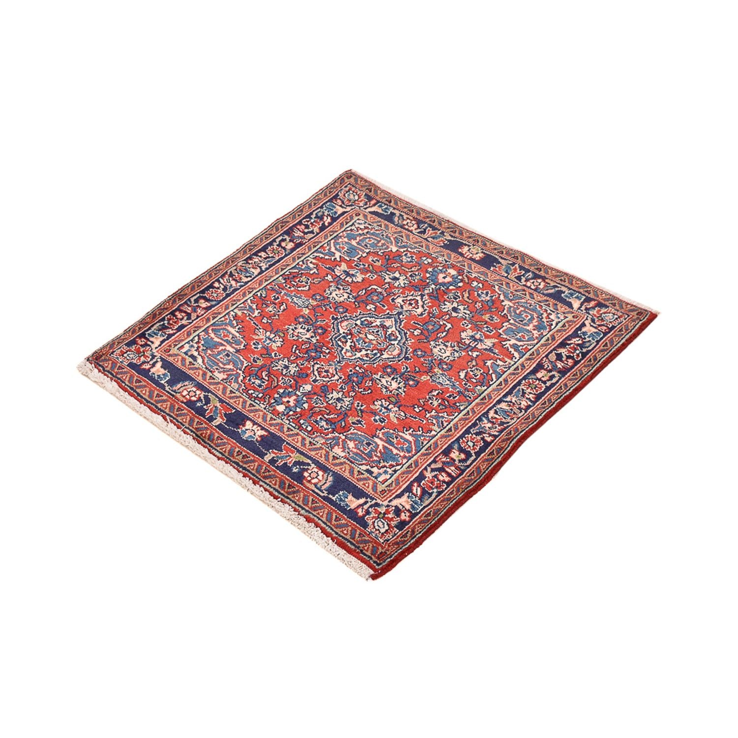 Persisk tæppe - Nomadisk firkantet  - 67 x 67 cm - rød