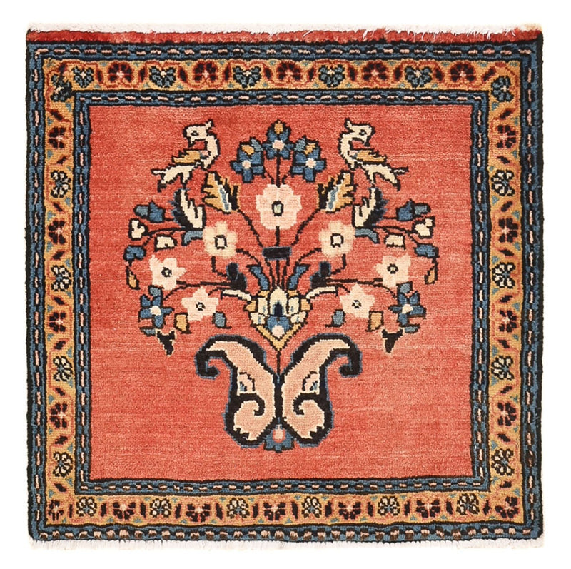 Persisk tæppe - Nomadisk - 50 x 49 cm - rød