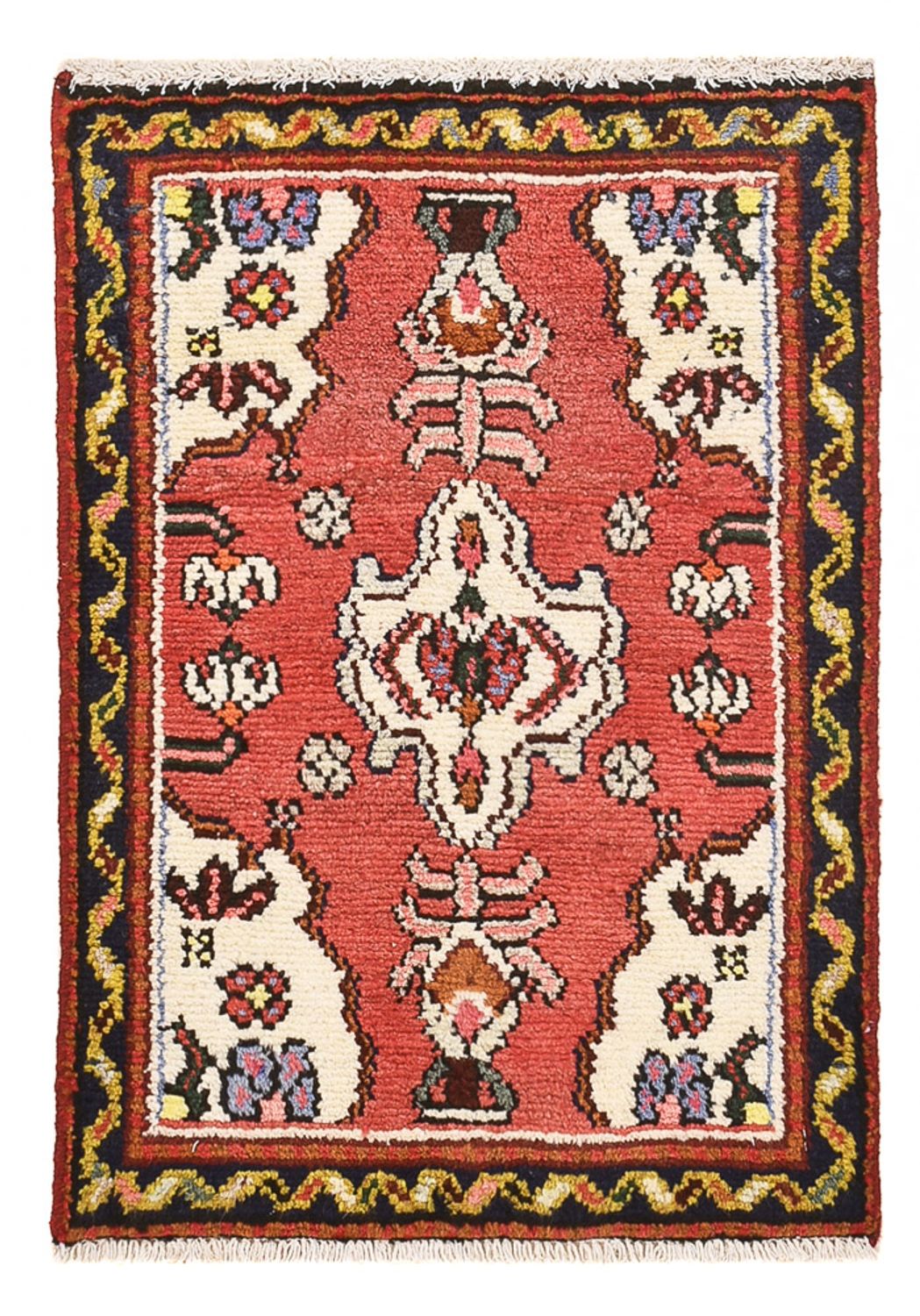 Persisk tæppe - Nomadisk firkantet  - 65 x 65 cm - rød