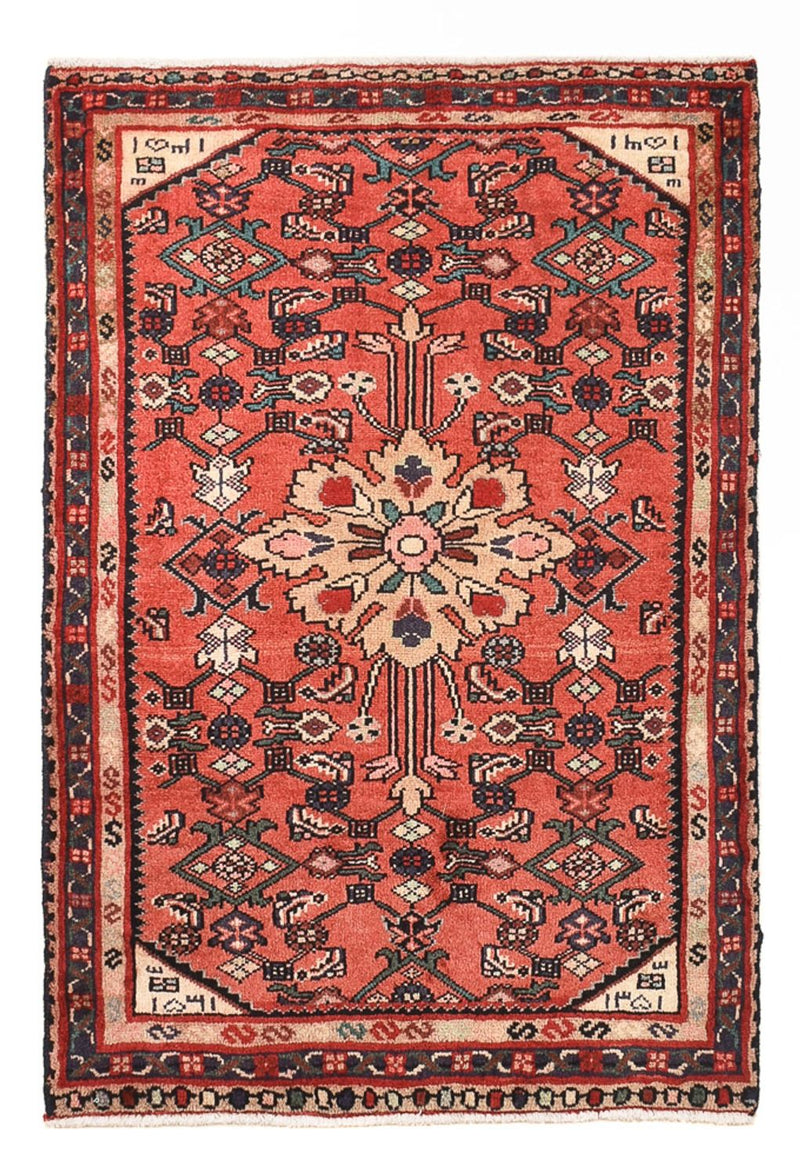 Persisk tæppe - Nomadisk - 88 x 62 cm - rød
