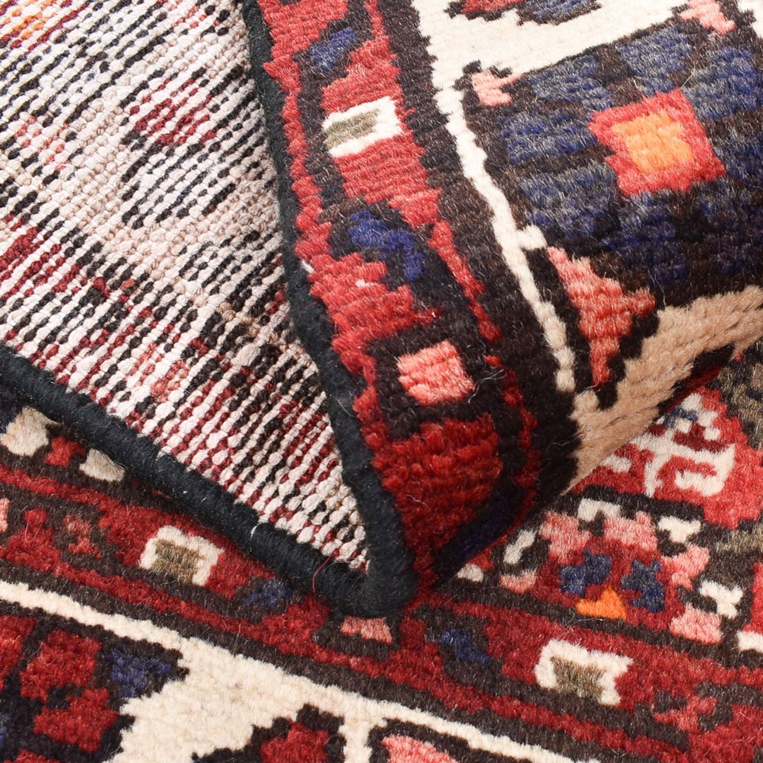 Persisk tæppe - Nomadisk - 80 x 66 cm - rød
