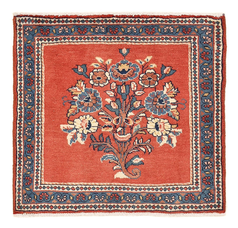Persisk tæppe - Nomadisk - 54 x 54 cm - rød