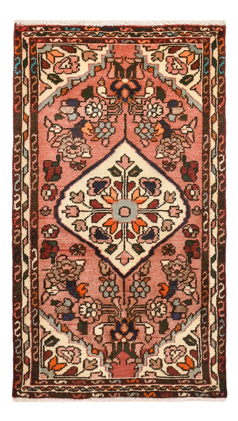 Persisk tæppe - Nomadisk - 105 x 59 cm - lysrød
