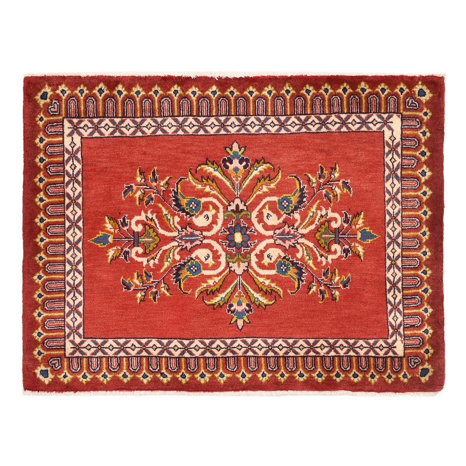 Persisk tæppe - Nomadisk - 92 x 70 cm - rød