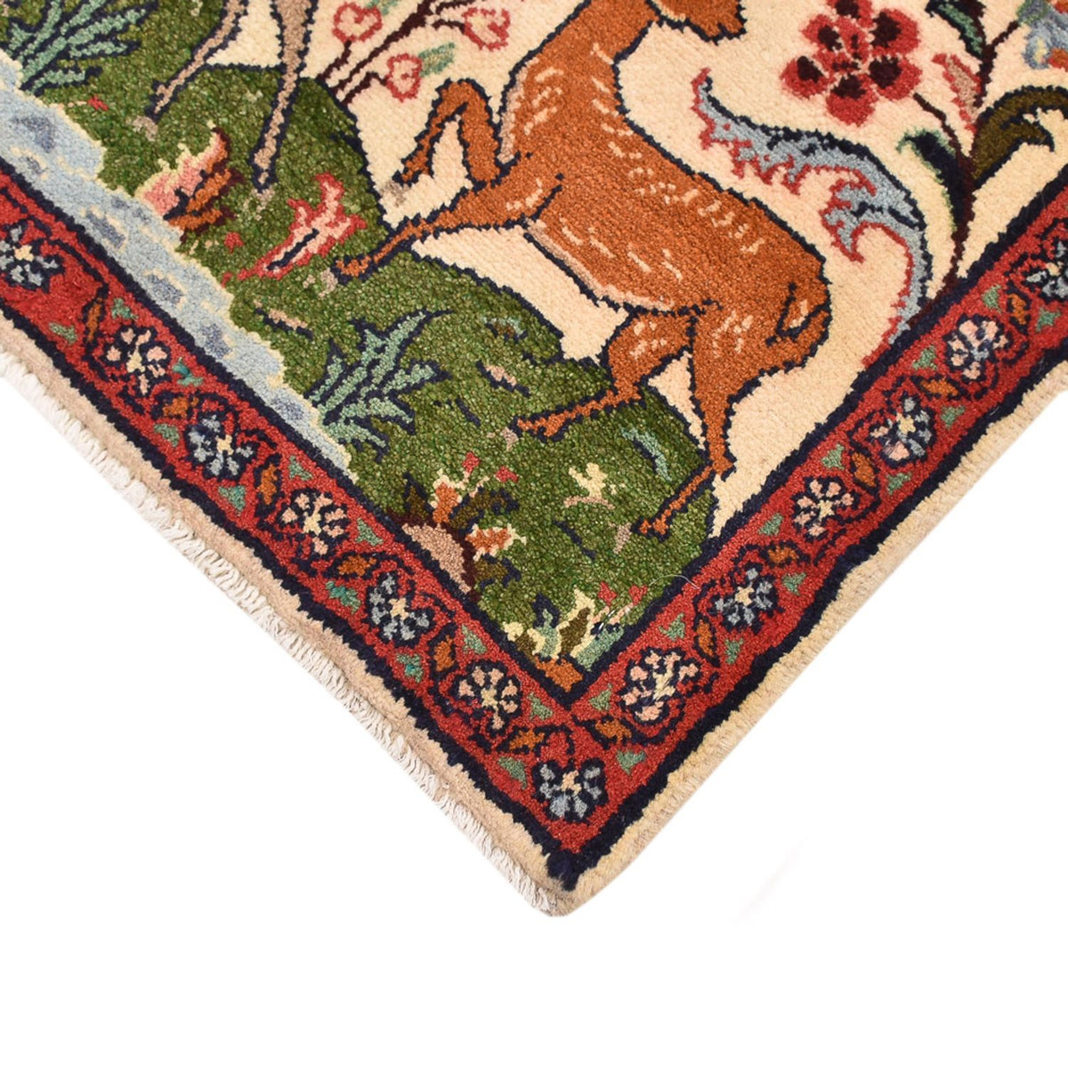 Persisk tæppe - Nomadisk - 62 x 46 cm - flerfarvet