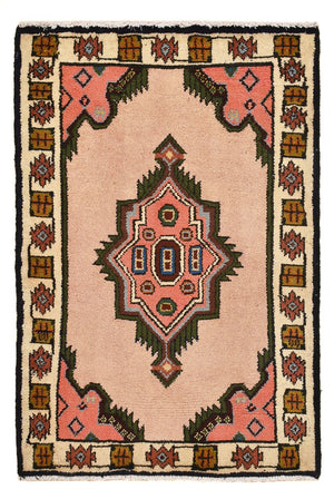 Persisk tæppe - Nomadisk - 92 x 62 cm - pink