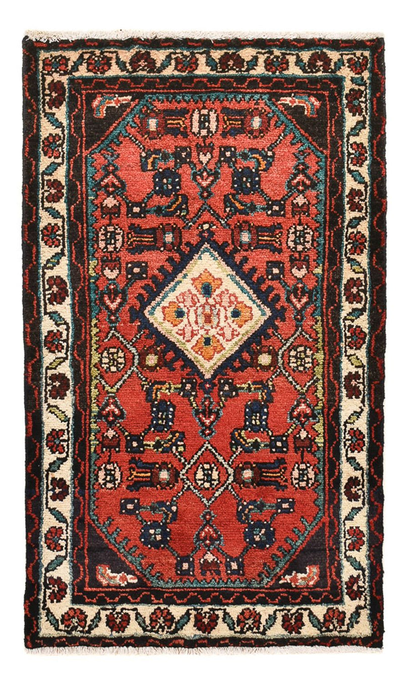 Persisk tæppe - Nomadisk - 96 x 56 cm - rød