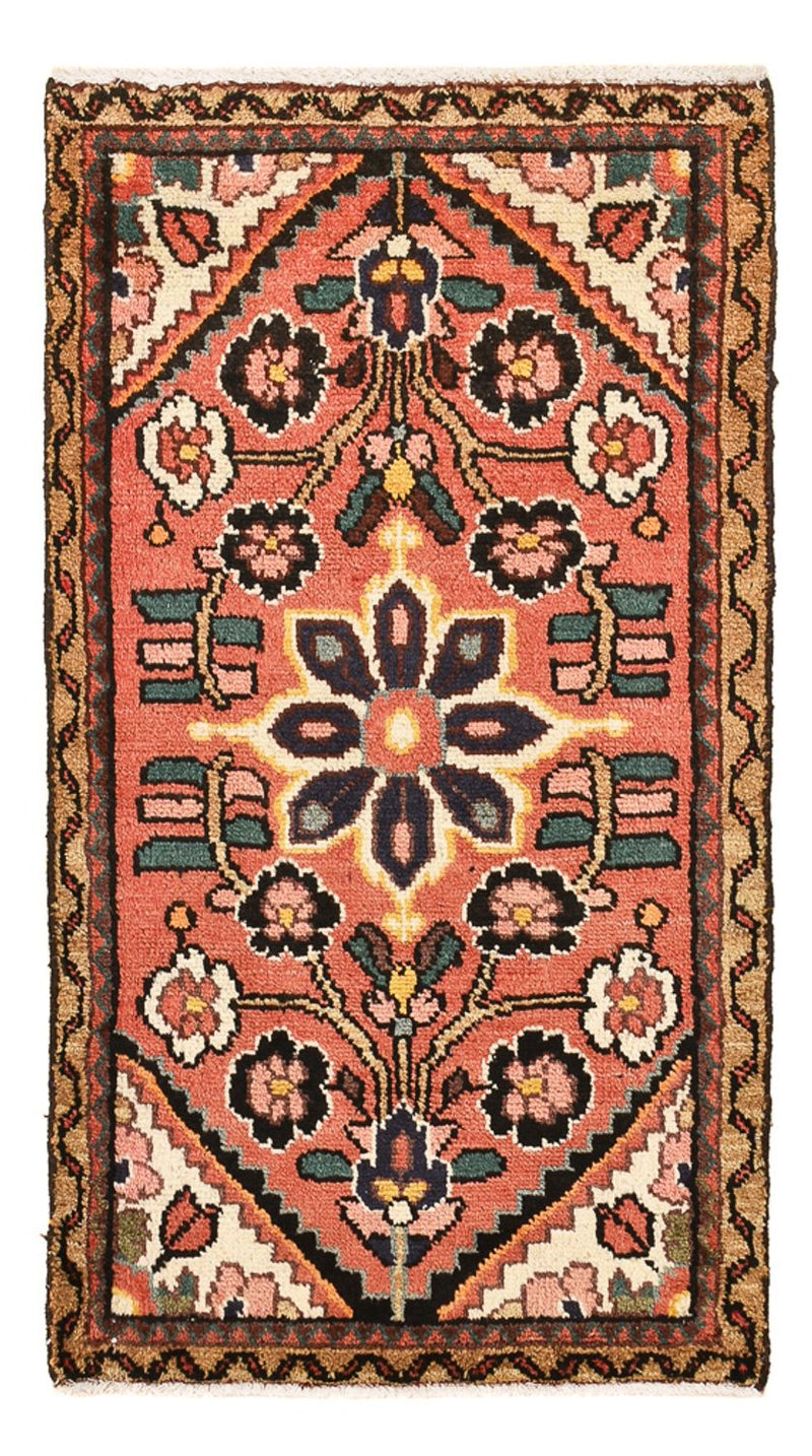 Persisk tæppe - Nomadisk - 100 x 54 cm - lysrød