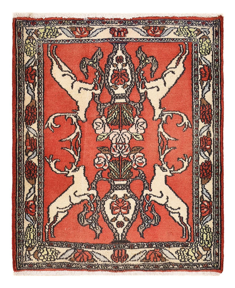 Persisk tæppe - Nomadisk - 78 x 67 cm - rød