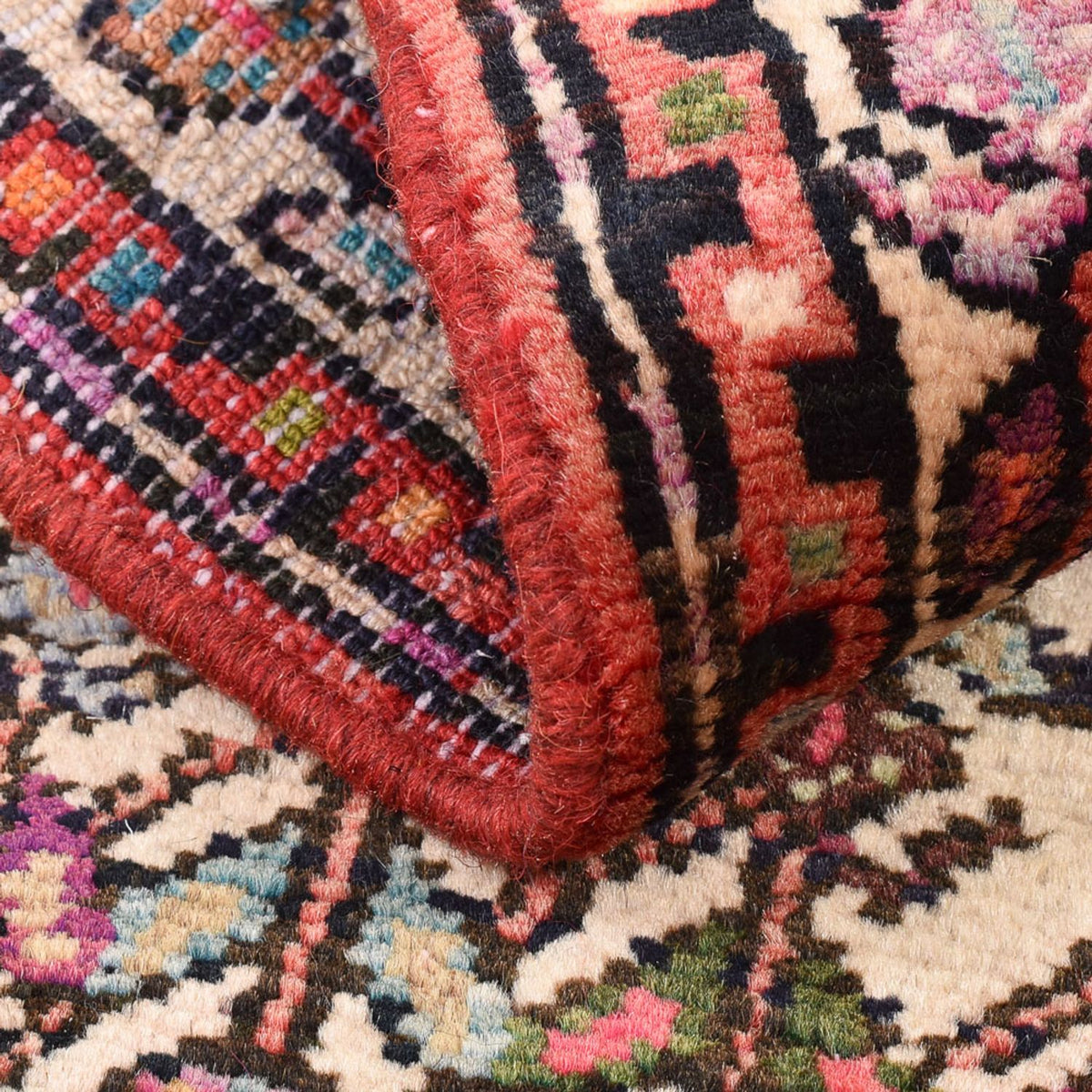 Persisk tæppe - Nomadisk - 81 x 52 cm - flerfarvet