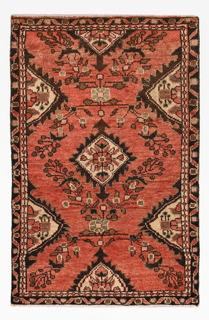 Persisk tæppe - Nomadisk - 95 x 62 cm - rød