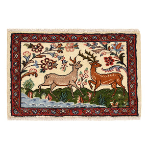 Persisk tæppe - Nomadisk - 65 x 45 cm - flerfarvet