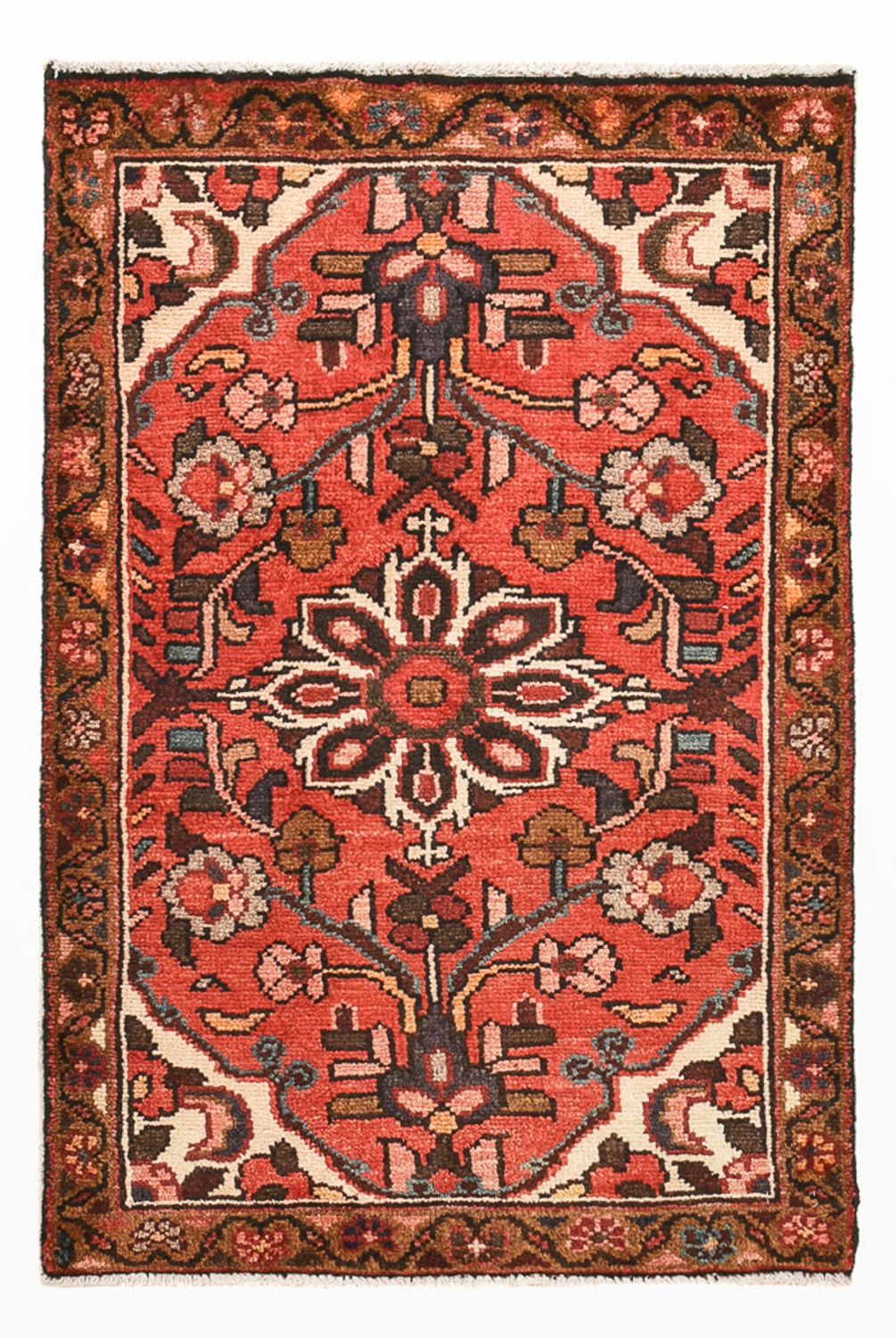Persisk tæppe - Nomadisk - 89 x 59 cm - rød