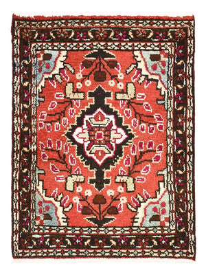 Persisk tæppe - Nomadisk - 70 x 50 cm - lysrød