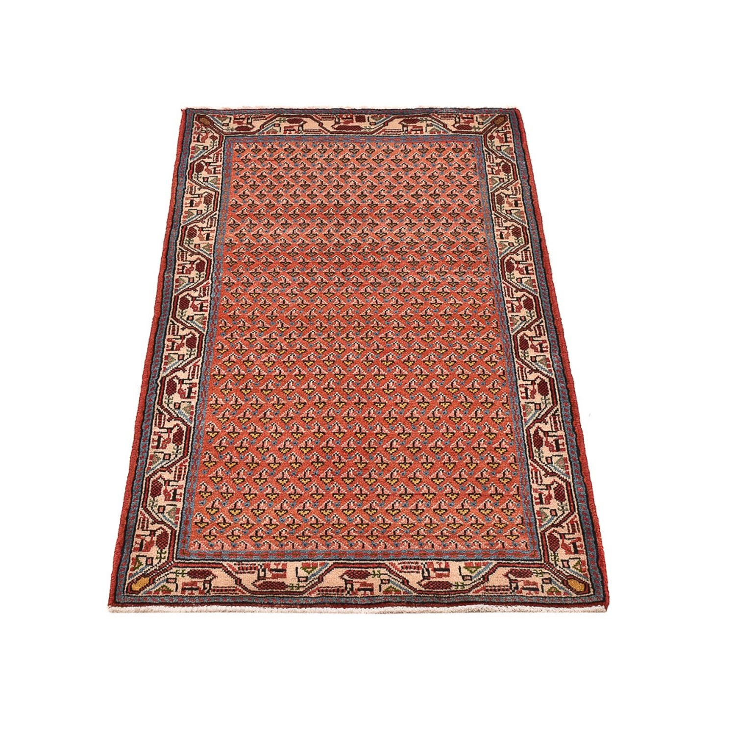 Persisk tæppe - Mir - 125 x 66 cm - rust