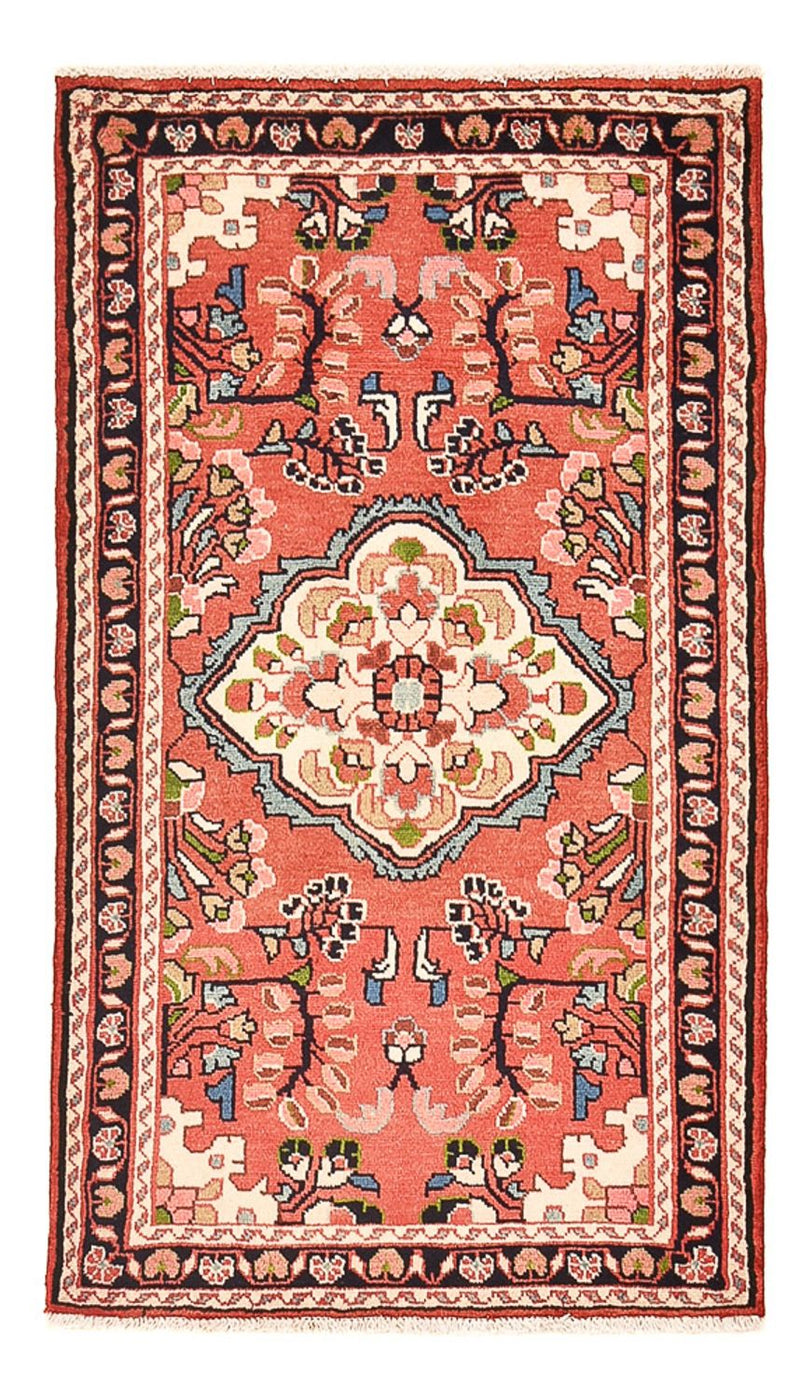 Persisk tæppe - Nomadisk - 131 x 76 cm - lysrød