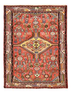 Persisk tæppe - Nomadisk - 105 x 80 cm - rød