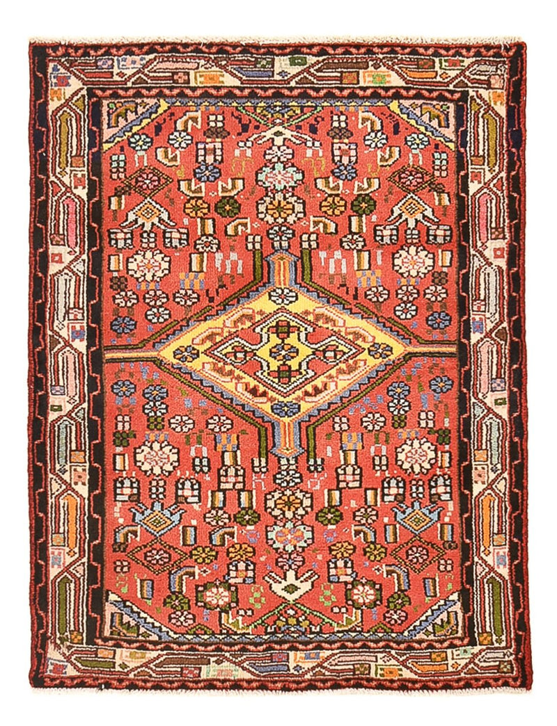 Persisk tæppe - Nomadisk - 105 x 80 cm - rød