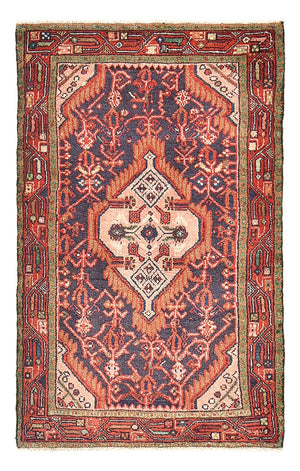 Persisk tæppe - Nomadisk - 128 x 81 cm - lysrød