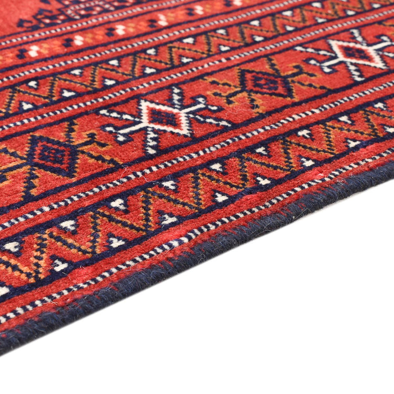 Turkaman-tæppe - 109 x 88 cm - rød