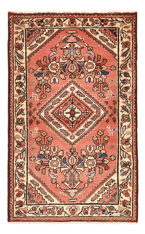 Persisk tæppe - Nomadisk - 121 x 76 cm - lysrød