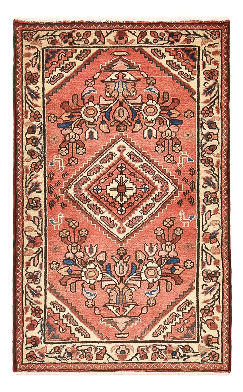 Persisk tæppe - Nomadisk - 121 x 76 cm - lysrød