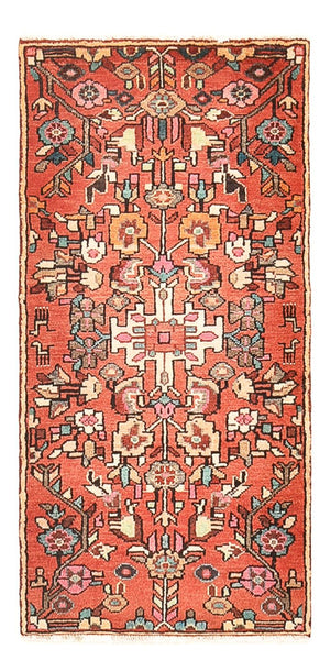 Løber Persisk tæppe - Nomadisk - 115 x 55 cm - lysrød