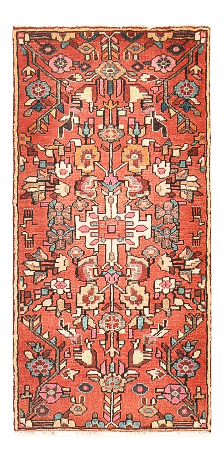 Løber Persisk tæppe - Nomadisk - 115 x 55 cm - lysrød