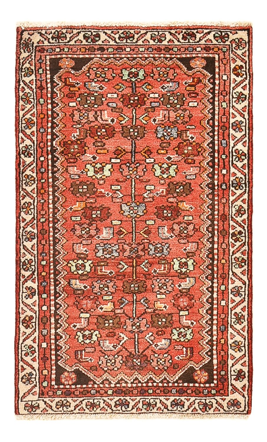 Persisk tæppe - Nomadisk - 110 x 67 cm - lysrød